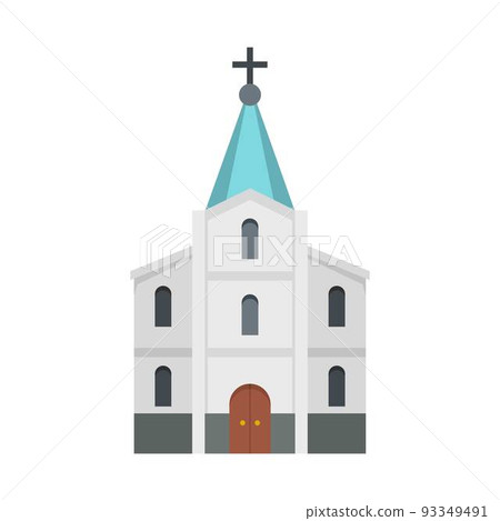 Kirche icon, flat style 93349491