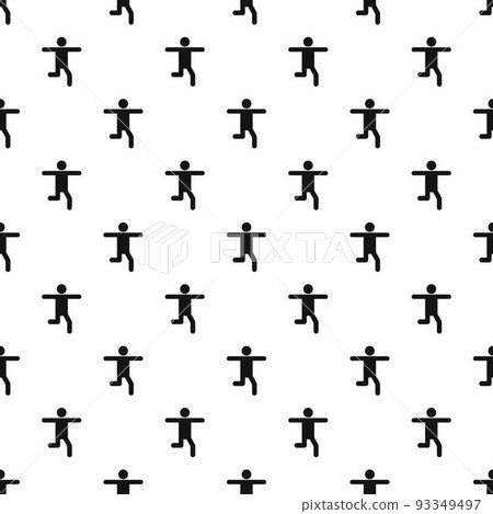 Stick figure stickman pattern vector seamless Stick figure stickman pattern vector seamless 93349497