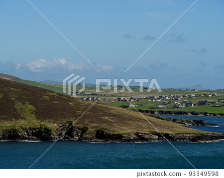 The shetland islands in the scotish north sea 93349598