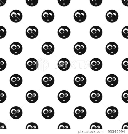 Surprised smile pattern vector seamless Surprised smile pattern vector seamless 93349994