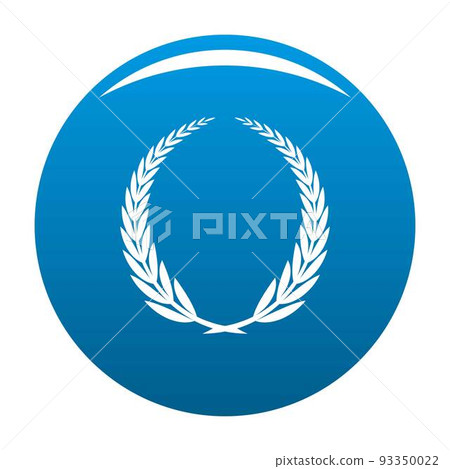 Victory icon vector blue Victory icon vector blue 93350022