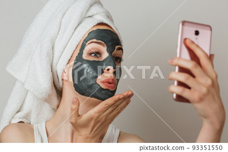 Concept of skin vitaminization and moisturizing. Concept of skin vitaminization and moisturizing. 93351550
