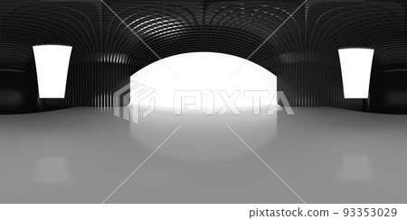 VR 360 studio panorama with reflections Animation 3D hdri 93353029