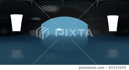 VR 360 studio panorama with reflections Animation 3D hdri 93353030