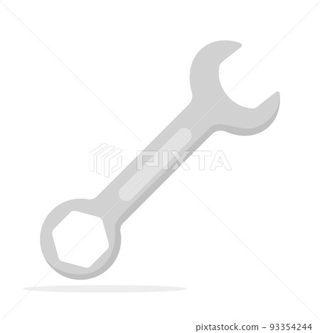 Spanner isolated on white background 93354244