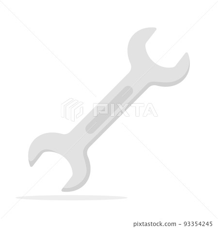 Spanner isolated on white background 93354245