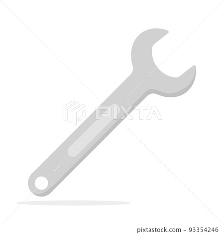 Spanner isolated on white background 93354246