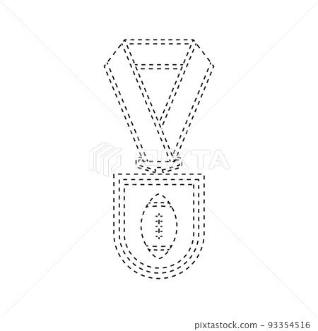 Medal tracing worksheet for kids Medal tracing worksheet for kids 93354516