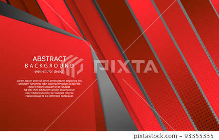 Minimal geometric abstract background. Bright design texture. Dynamic shapes composition. Red. Vector illustration. Minimal geometric abstract background. Bright design texture. Dynamic shapes composition. Red. Vector illustration. 93355335