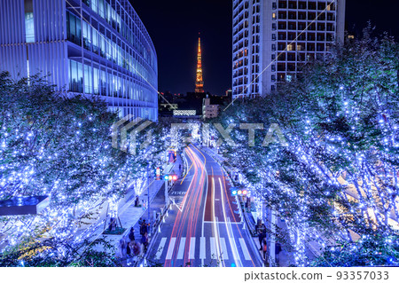 [Urban scenery of Tokyo] Illuminations of Roppongi Keyakizaka 93357033
