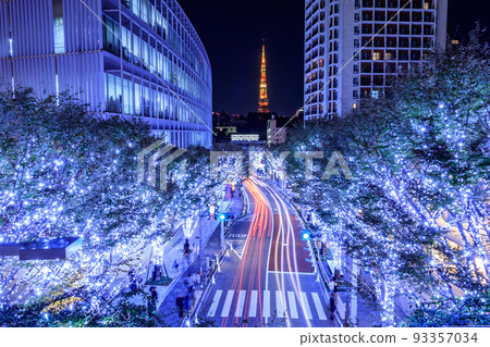 [Urban scenery of Tokyo] Illuminations of Roppongi Keyakizaka 93357034