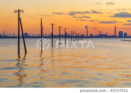 【千葉絕景】木更津江川海岸的夜景 93357052