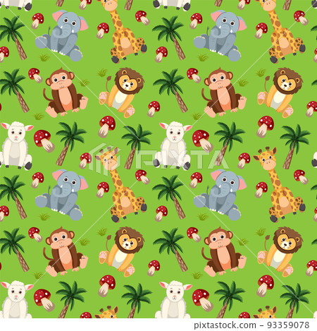 Cute animals seamless pattern Cute animals seamless pattern 93359078