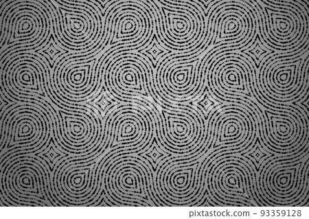 The geometric pattern with wavy lines. Seamless vector background. Black and gray texture. Simple lattice graphic design 93359128