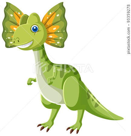 Cute Dilophosaurus Dinosaur Cartoon 93359278