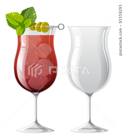 Bloody Mary cocktail in the glass 93359293