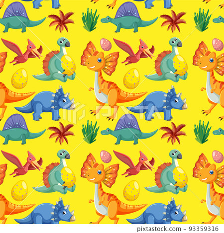 Cute dinosaur seamless pattern Cute dinosaur seamless pattern 93359316