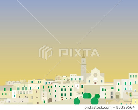 馬泰拉大教堂巴西利卡塔意大利意大利夜景 馬泰拉大教堂巴西利卡塔意大利意大利夜景 93359564