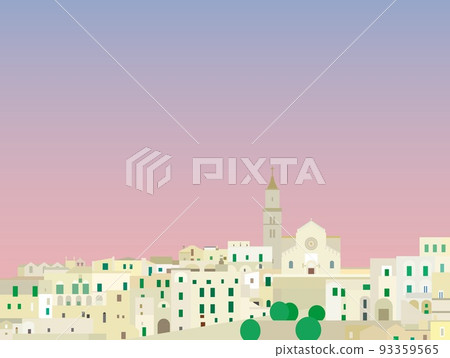 Matera basilicata basilicata Italy italia evening view 93359565
