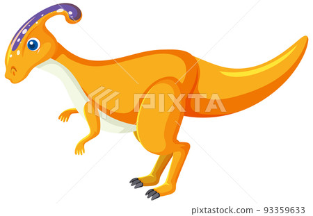 Cute Parasaurolophus Dinosaur Cartoon 93359633