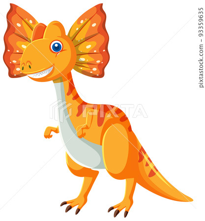 Cute Dilophosaurus Dinosaur Cartoon 93359635