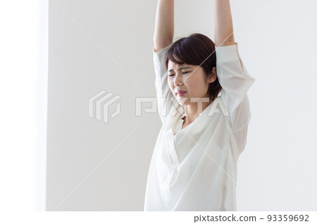 Women stretching Women stretching 93359692