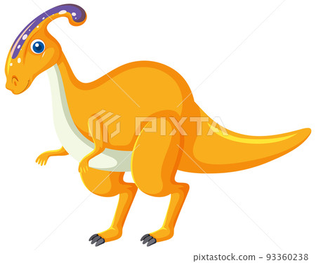 Cute Parasaurolophus Dinosaur Cartoon 93360238