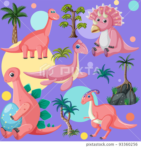 Cute dinosaur seamless pattern Cute dinosaur seamless pattern 93360256