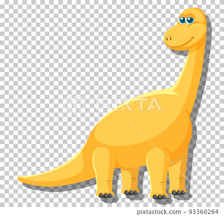 Cute brachiosaurus dinosaur isolated Cute brachiosaurus dinosaur isolated 93360264