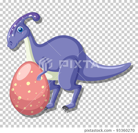 Cute parasaurolophus dinosaur isolated Cute parasaurolophus dinosaur isolated 93360270