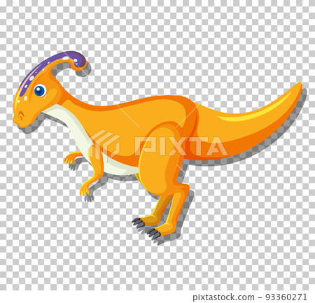 Cute parasaurolophus dinosaur isolated Cute parasaurolophus dinosaur isolated 93360271