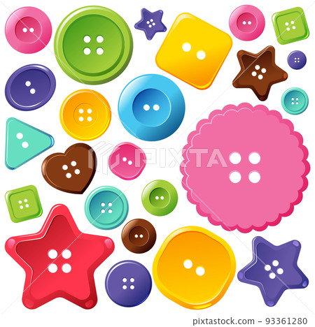 Colourful buttons seamless pattern Colourful buttons seamless pattern 93361280