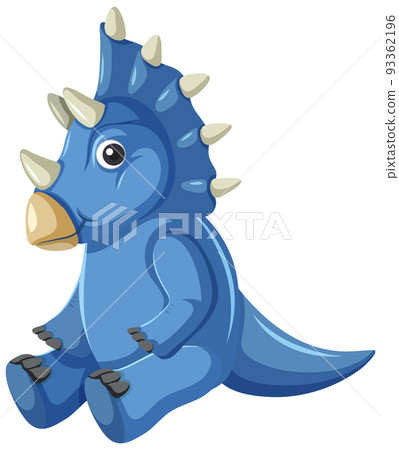 Cute Triceratop Dinosaur Cartoon Cute Triceratop Dinosaur Cartoon 93362196