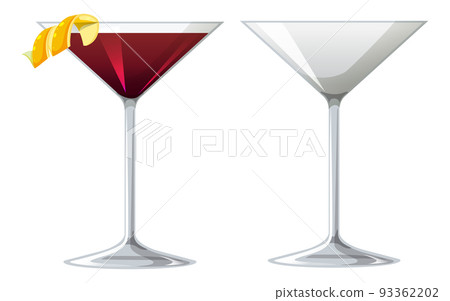 Martinez cocktail in the glass 93362202