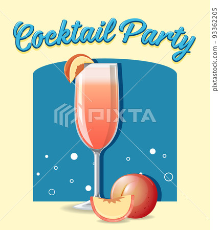 Cocktail in the glass 93362205