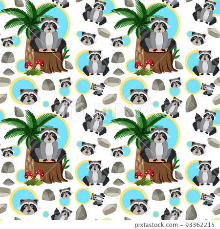 Cute animals seamless pattern Cute animals seamless pattern 93362215
