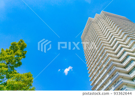 Sunny city scenery 93362644