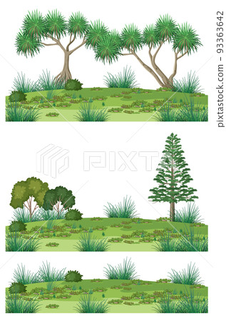 Isolated forests on white background Isolated forests on white background 93363642