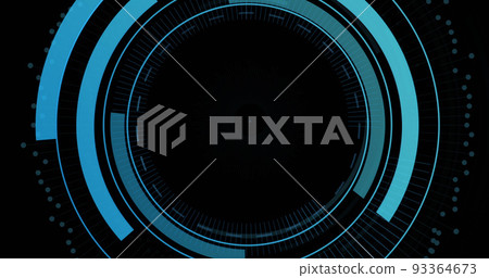 Image of digital cloud with padlock in processing circle on black background Image of digital cloud with padlock in processing circle on black background 93364673
