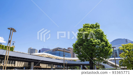 JR河口站西口街景、步行台、巴士總站（2022年5月） 93365771