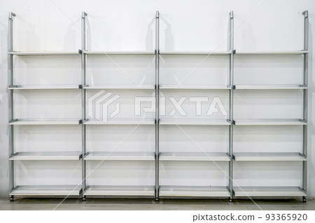 Clean modern rectangle shelf build in fix to white wall. Clean modern rectangle shelf build in fix to white wall. 93365920