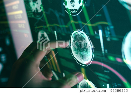 Futuristic space production 93366333