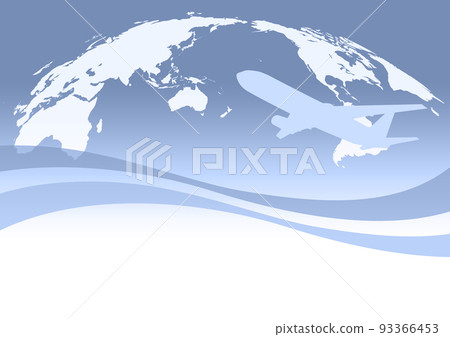 以亞洲為中心的世界地圖和飛機、旅遊和商務、進出口等。 以亞洲為中心的世界地圖和飛機、旅遊和商務、進出口等。 93366453