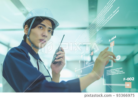 Futuristic space production 93366975