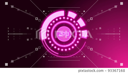 Image of scope scanning over shapes on black background Image of scope scanning over shapes on black background 93367168