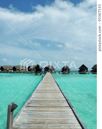 Beautiful resort scenery in Maldives Beautiful resort scenery in Maldives 93367533