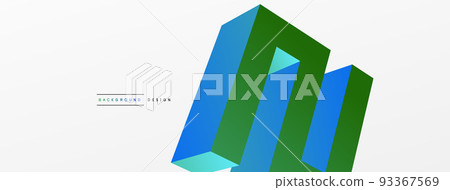 Abstract line background. Trendy techno business template for wallpaper, banner, background or landing 93367569