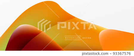 Fluid color abstract background. Liquid gradients, wave pattern. Trendy techno business template for wallpaper, banner, background or landing Fluid color abstract background. Liquid gradients, wave pattern. Trendy techno business template for wallpaper, banner, background or landing 93367576