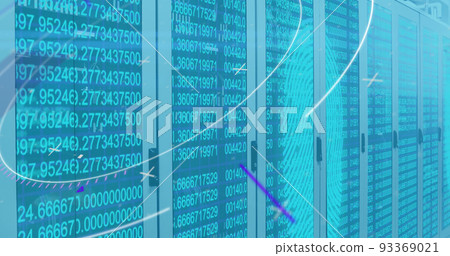 Image of scope scanning and data processing over computer servers Image of scope scanning and data processing over computer servers 93369021