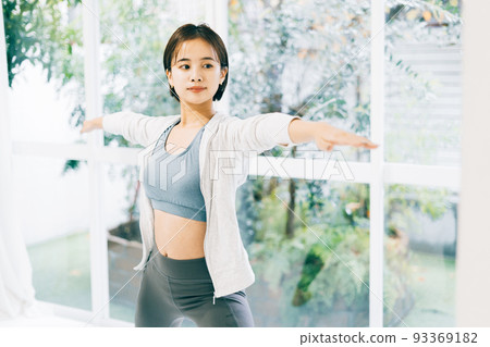 young woman fitness image young woman fitness image 93369182